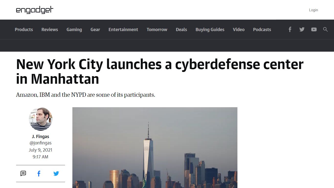 New York City launches a cyberdefense center in Manhattan