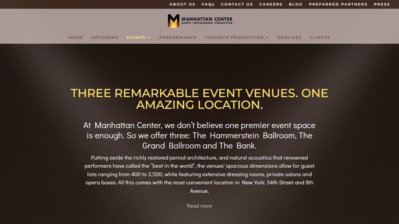 Venues & Event Spaces in New York | The Manhattan Center